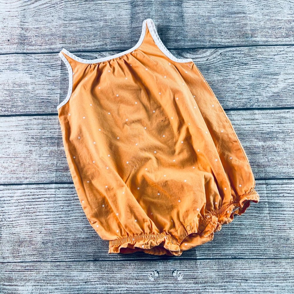 Set of 2 Baby Girl 3/6m Summer Rompers + Bow - Picture 3 of 7